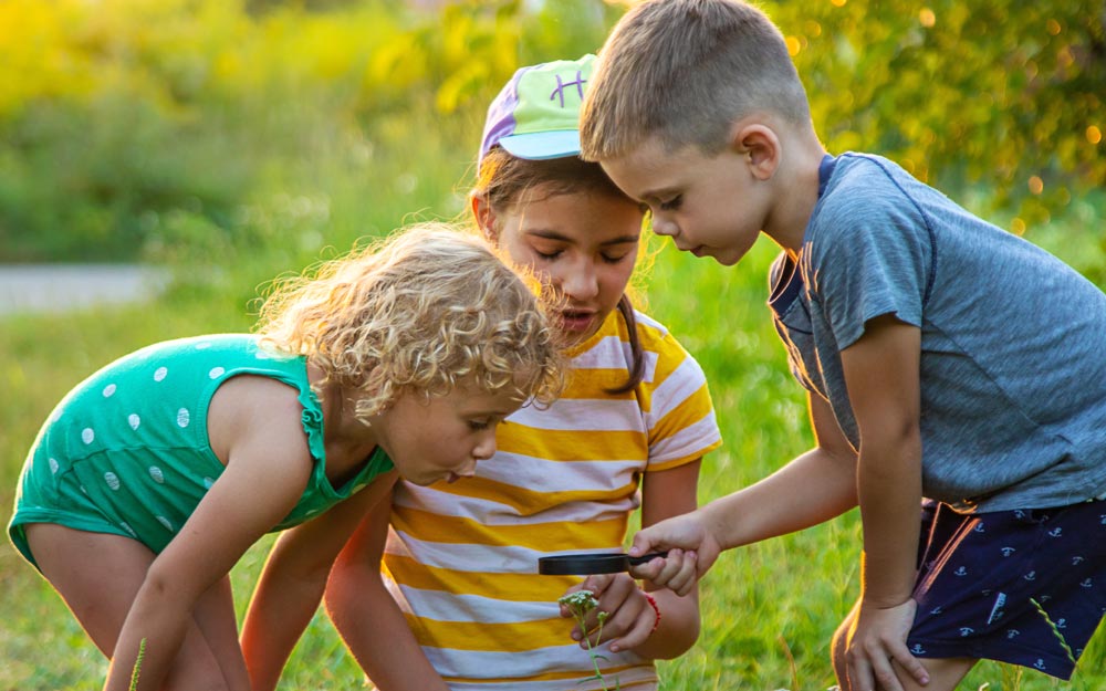 niños en naturaleza