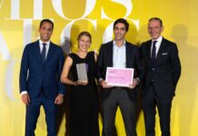 Herbolario Navarro guardonat com a Millor Nova Incorporació de Marca a Centre Comercial als premis AECC Herbolario Navarro premios