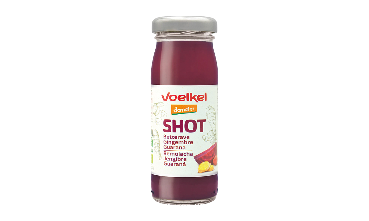 Shot remolacha jengibre guaranà, de Voelkel