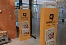 Bio Eco Actual, present a l’entrada de botigues d’Herbolario Navarro ubicades a València, Madrid i Barcelona cubre alarmas en tiendas Herbolario Navarro