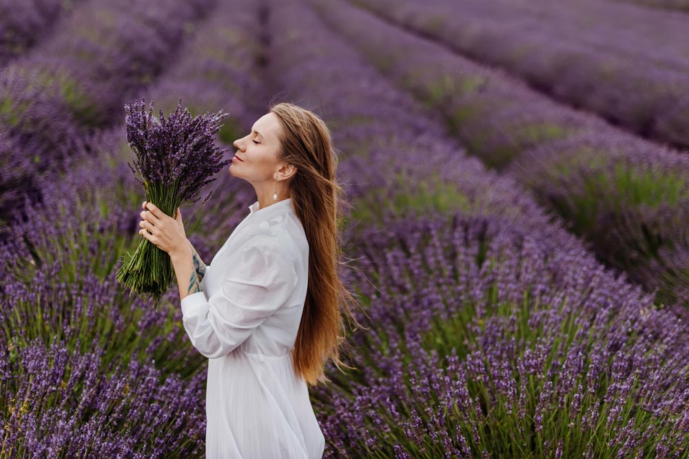 inhalación de lavanda