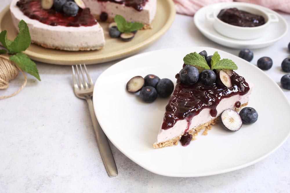 tarta de queso vegana