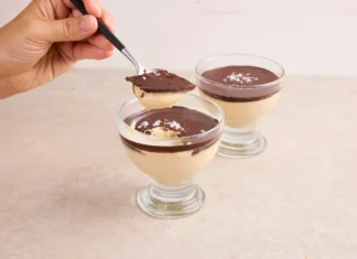 Receta: Mousse de chocolate y mantequilla de cacahuete Clearspring_Peanut_butter_mousse