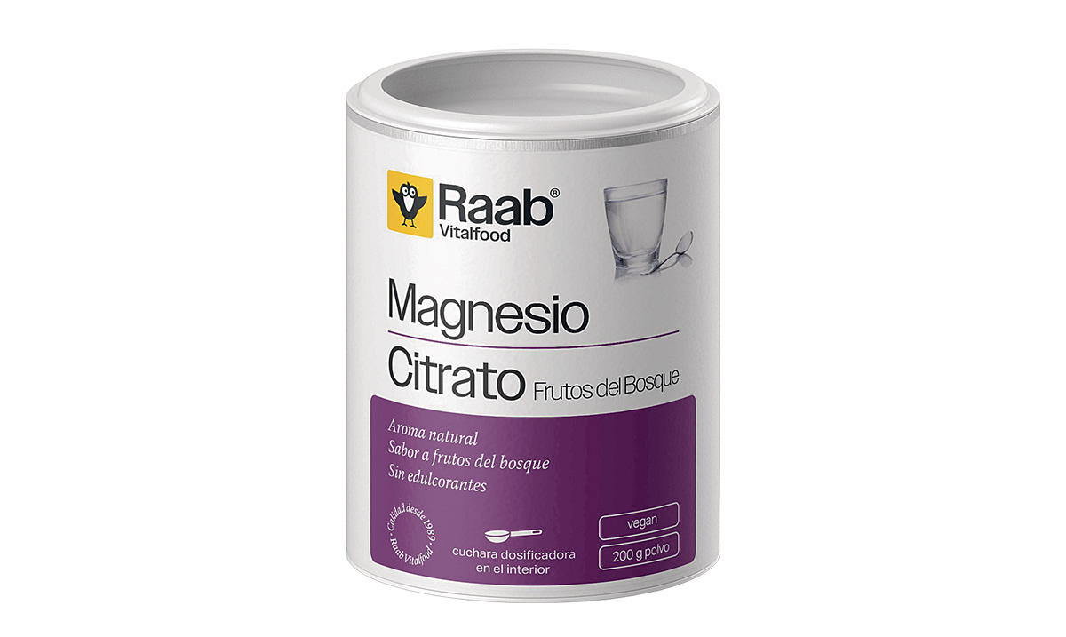 Magnesio citrato frutos del bosque, de Raab Vitalfood