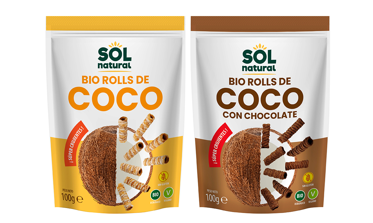 Rolls de coco, de Sol Natural