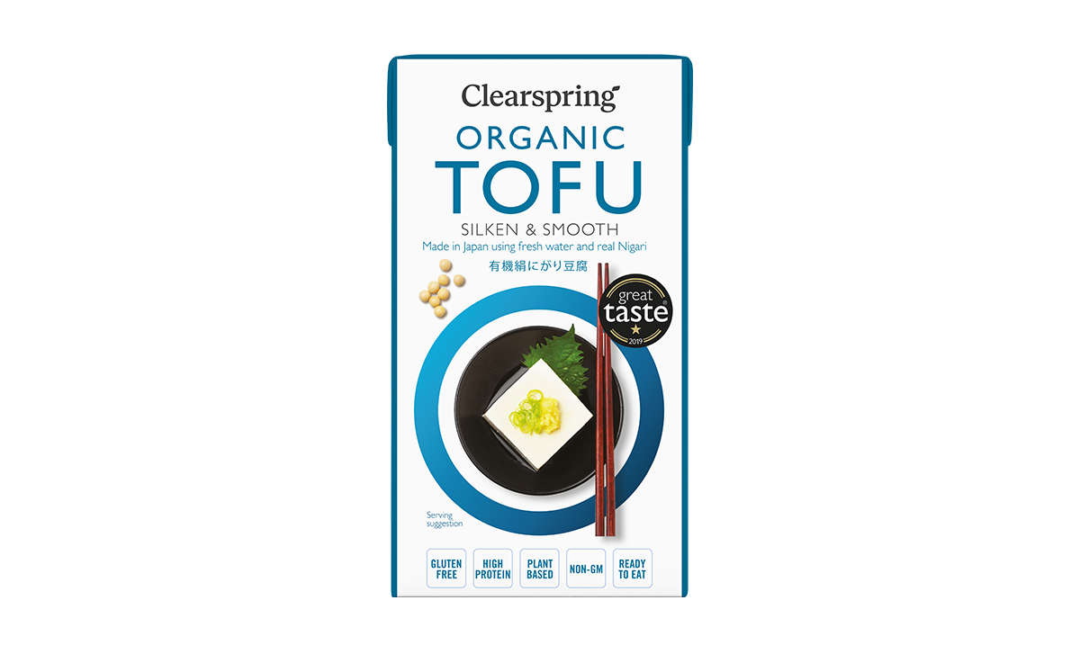 Tofu japonés ecológico sedoso y suave, de Clearspring