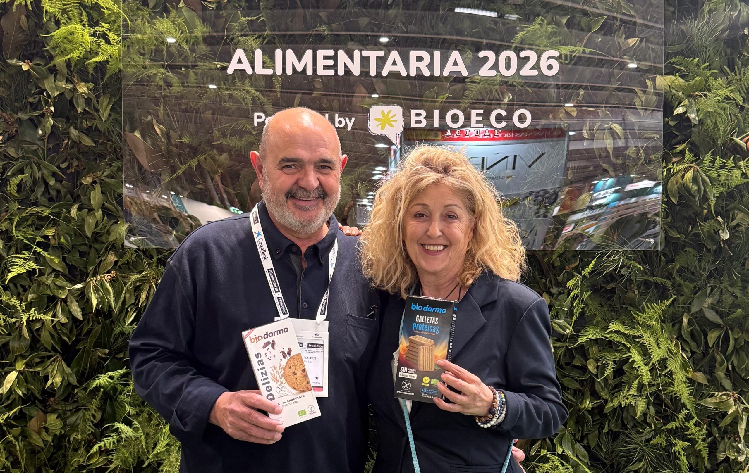 José Luis y Emilia, en La Plaza Eco de Alimentaria.