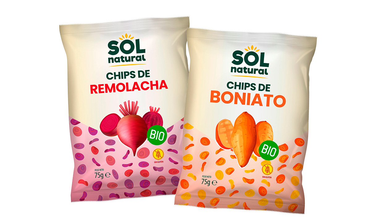 Chips de boniato y remolacha, de Sol Natural