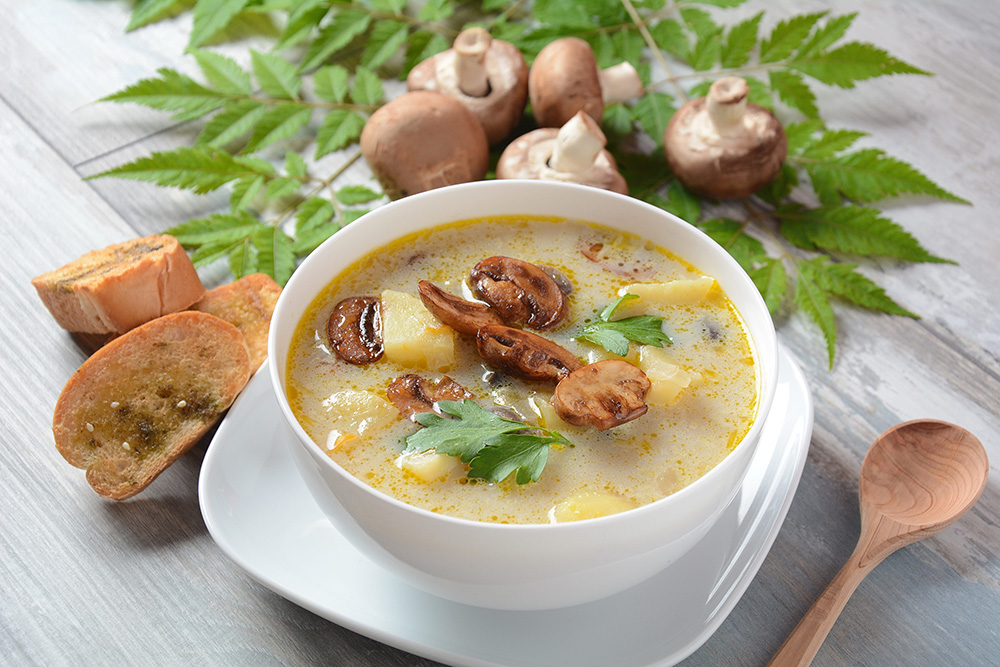 sopa de champiñones