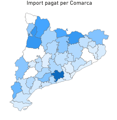 Import pagat per comarca