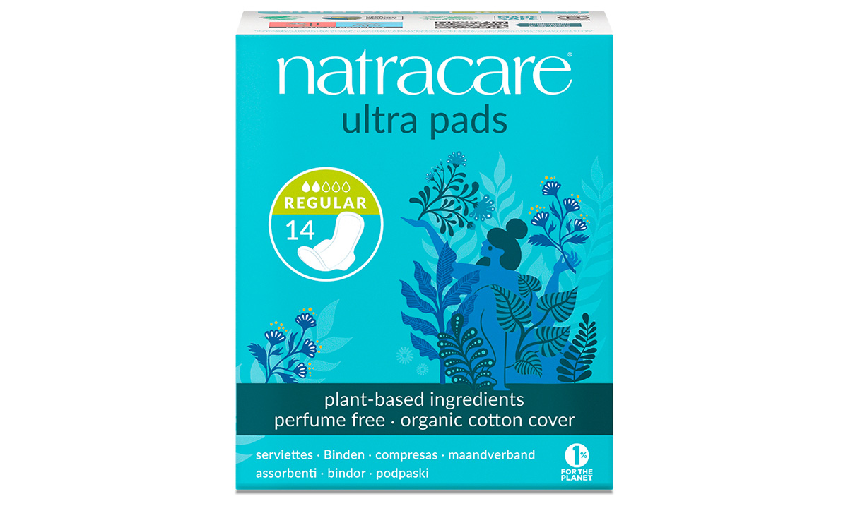 Compresas Ultra Regular con alas, de Natracare