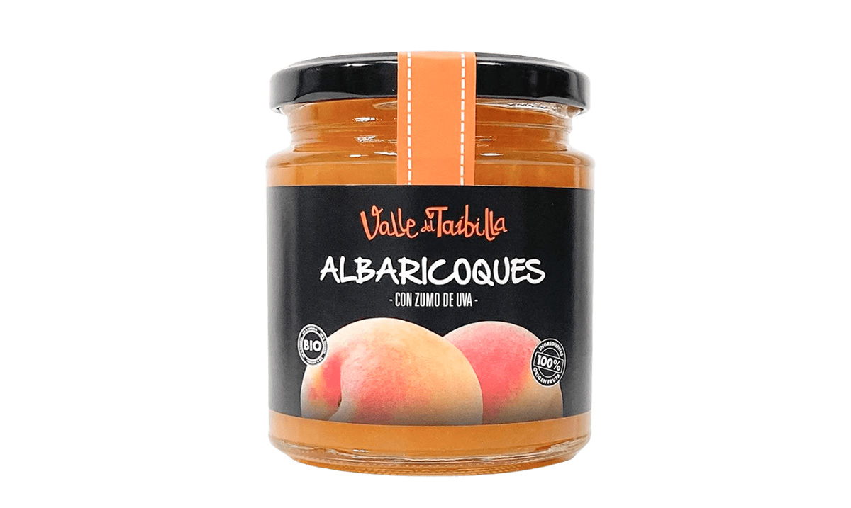 Mermelada de albaricoque con zumo de uva sin azúcar, de Valle del Taibilla