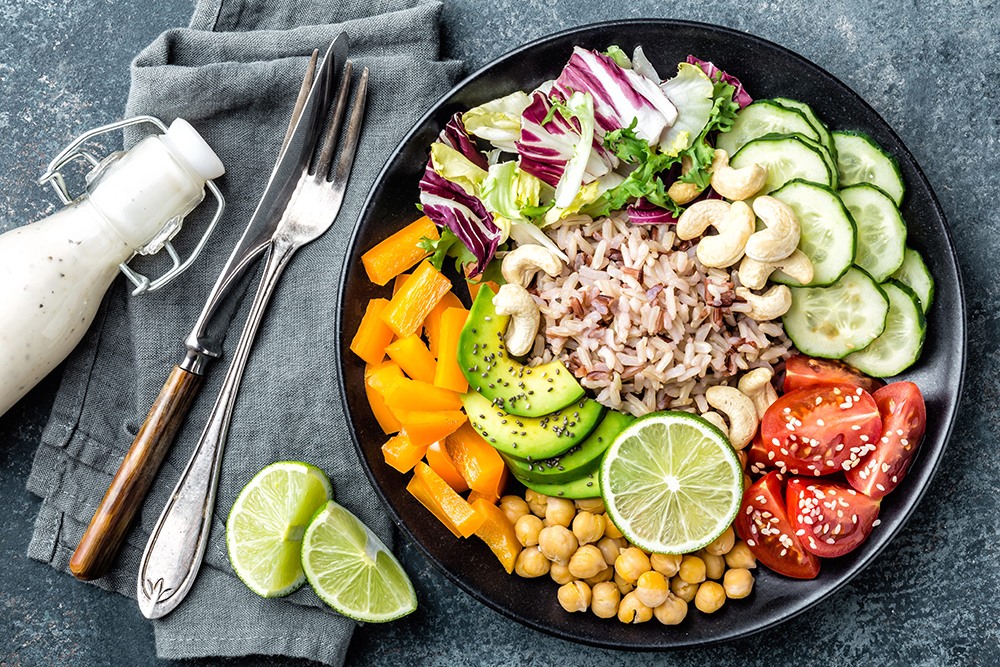 Ensalada con semillas de chía
