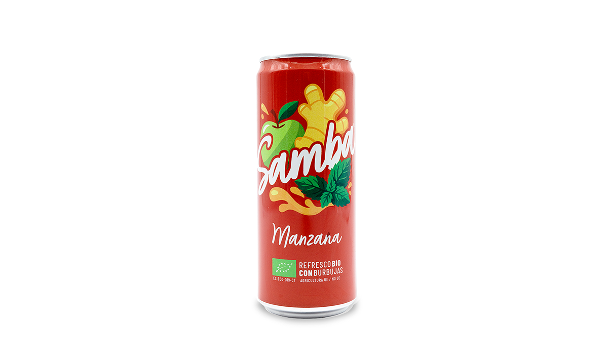 Samba, el refresco eco de manzana, de Good Bio Foods