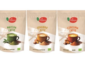 La pausa perfecta existe: latte ecológico con mini cookies de trigo sarraceno Variedades de Latte, de El Granero