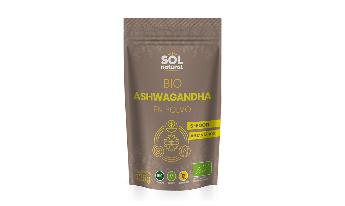 Ashwagandha en polvo, equilibrio natural, de Sol Natural