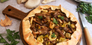 Receta: Galette de setas y puerro Galette de setas y puerro