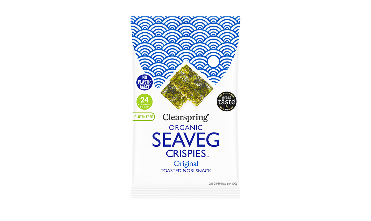 Seaveg Crispies – El snack de algas galardonado, de Clearspring