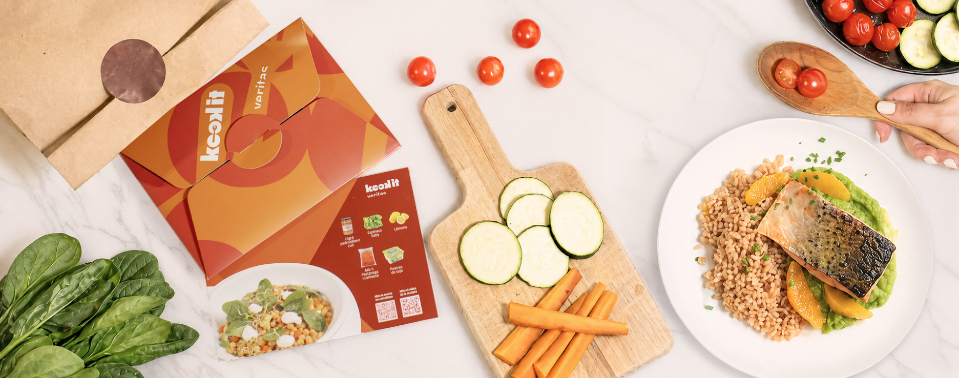 Kookit, el servei de kits de receptes amb ingredients ecològics de Veritas