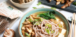 Receta: Ramen de setas con espaguetis de trigo sarraceno Ramen de setas con espaguetis de trigo sarraceno