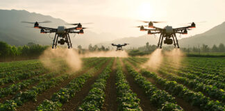 Los pesticidas en el punto de mira: lo ecológico debe formar parte del diálogo drones agricultores