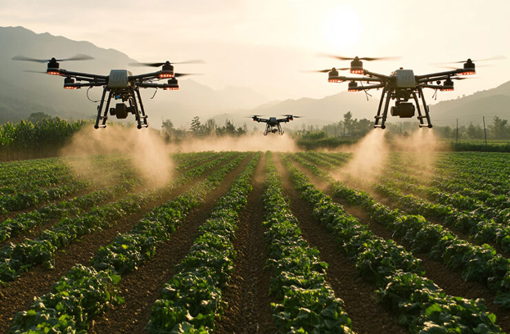 Els pesticides al punt de mira: l’ecològic ha de formar part del diàleg drones agricultores