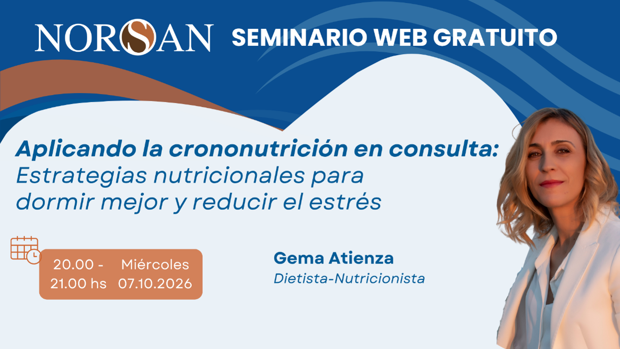 Seminario web NORSAN sobre crononutrición con Gema Atienza