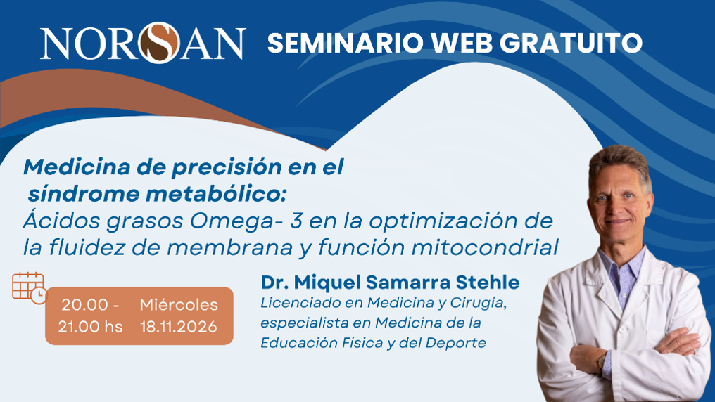 Seminario NORSAN sobre omega-3 y síndrome metabólico con Miquel Samarra Stehle